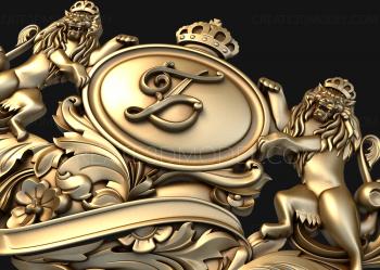 Coat of arms (GR_0218) 3D model for CNC machine